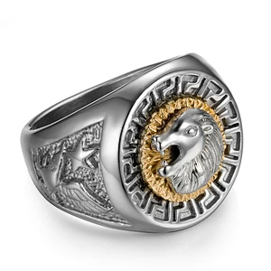 S925silver Lion's head ring large jewelry factory,OEM/ODM Jewelry Trade processing customized,Wholesale jewelry manufacturer
