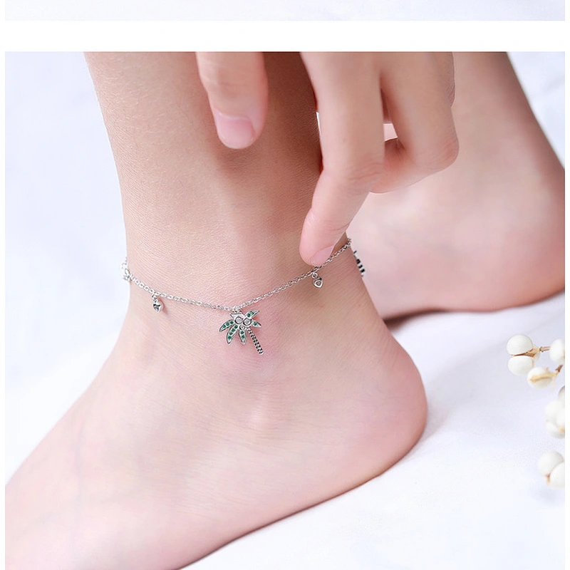 925 silver Anklets large jewelry factory,OEM/ODM Jewelry Trade processing customized,Wholesale jewelry manufacturer