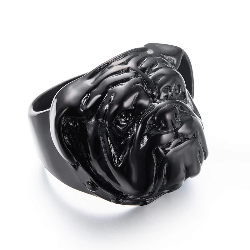 925 silver dog head ring large jewelry factory,OEM/ODM Jewelry Trade processing customized,Wholesale jewelry manufacturer