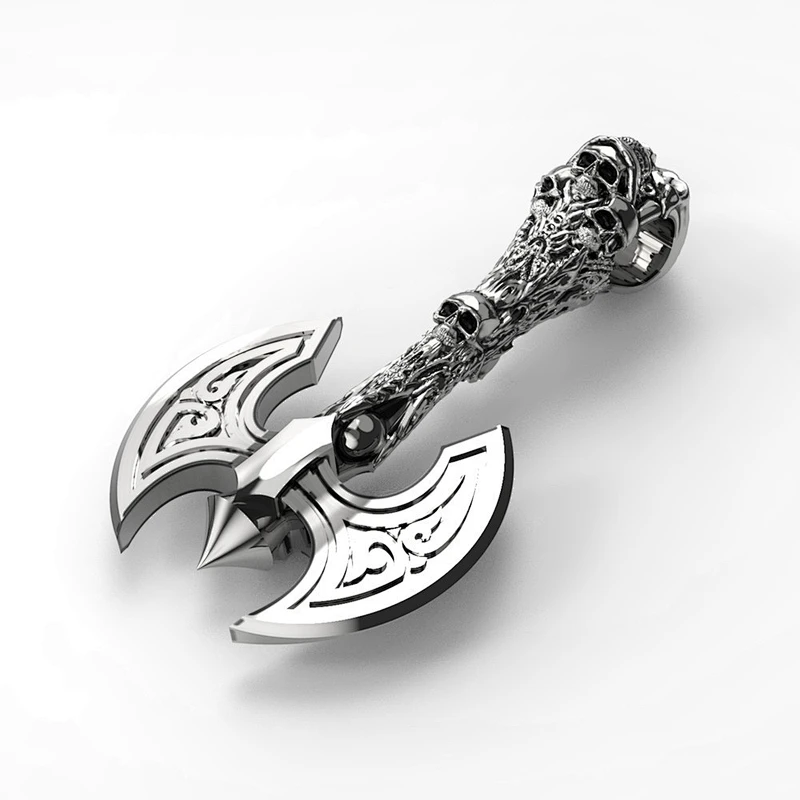 Viking axe Pendant Necklace large jewelry factory,OEM/ODM Jewelry Trade processing customized,Wholesale jewelry manufacturer