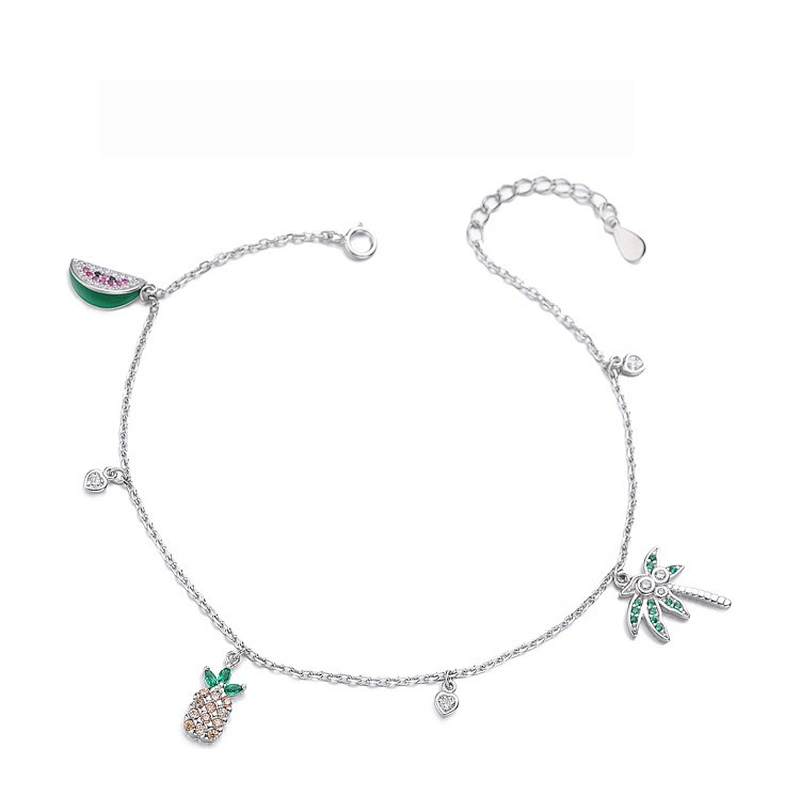 925 silver Anklets large jewelry factory,OEM/ODM Jewelry Trade processing customized,Wholesale jewelry manufacturer