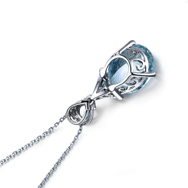 silver jewellery Large grain main stone pendant large jewelry factory,OEM/ODM Jewelry Trade processing customized,Wholesale jewelry manufacturer
