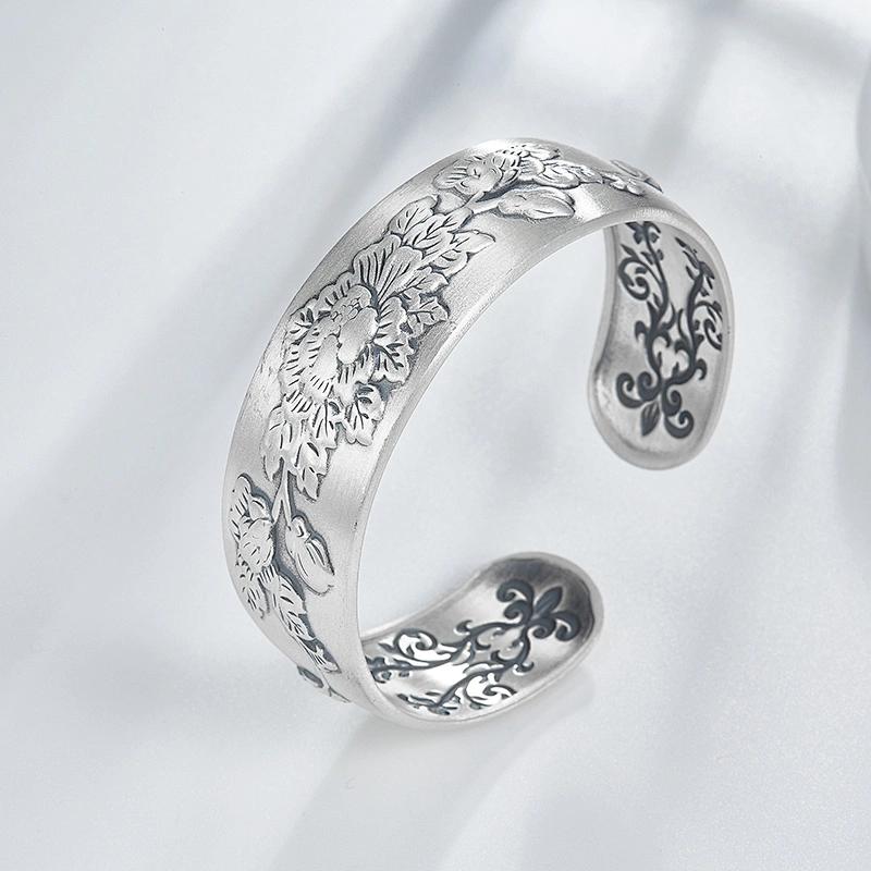 Chinese wind and silver bracelet bracelets for women large jewelry factory,OEM/ODM Jewelry Trade processing customized,Wholesale jewelry manufacturer