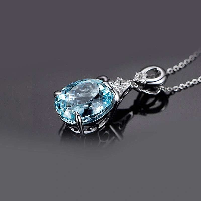silver jewellery Large grain main stone pendant large jewelry factory,OEM/ODM Jewelry Trade processing customized,Wholesale jewelry manufacturer