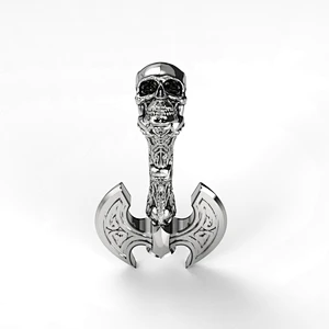 Viking axe Pendant Necklace large jewelry factory,OEM/ODM Jewelry Trade processing customized,Wholesale jewelry manufacturer