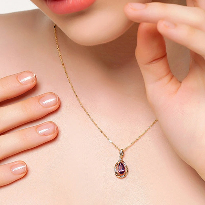 925 Silver Amethyst Pendant large jewelry factory,OEM/ODM Jewelry Trade processing customized,Wholesale jewelry manufacturer