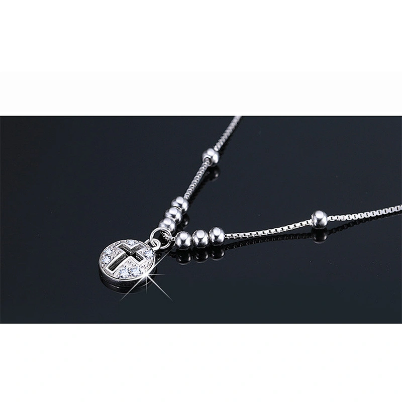 925 hollow cross foot chain large jewelry factory,OEM/ODM Jewelry Trade processing customized,Wholesale jewelry manufacturer
