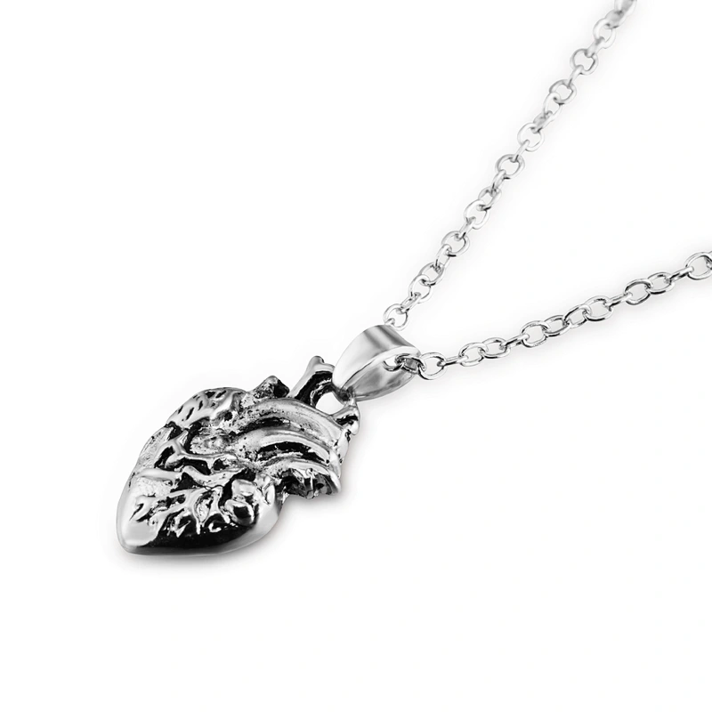 925 Silver Heart Pendant Necklace large jewelry factory,OEM/ODM Jewelry Trade processing customized,Wholesale jewelry manufacturer