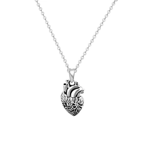 925 Silver Heart Pendant Necklace large jewelry factory,OEM/ODM Jewelry Trade processing customized,Wholesale jewelry manufacturer