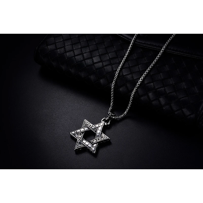 925 silver Hexagon Pendant Necklace large jewelry factory,OEM/ODM Jewelry Trade processing customized,Wholesale jewelry manufacturer