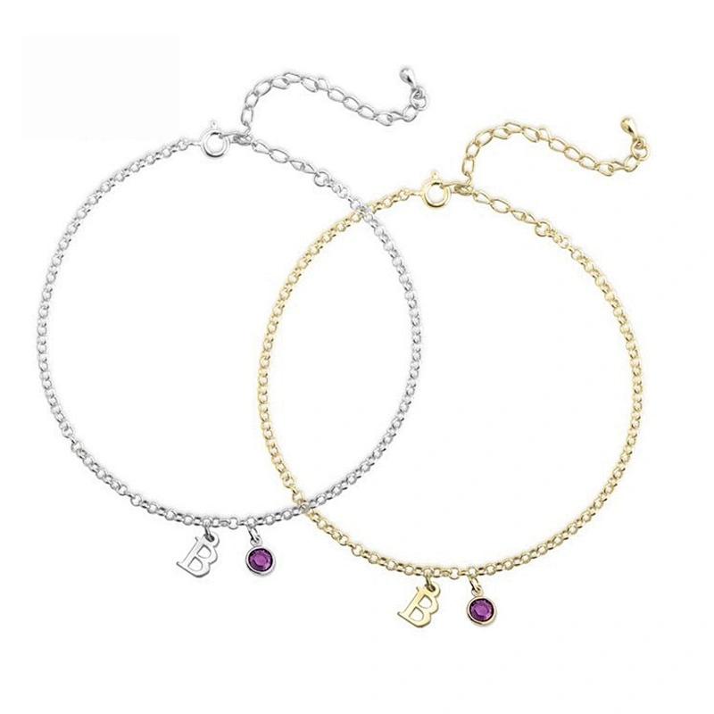 925 silver Anklets large jewelry factory,OEM/ODM Jewelry Trade processing customized,Wholesale jewelry manufacturer