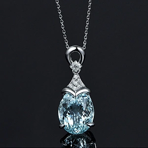 silver jewellery Large grain main stone pendant large jewelry factory,OEM/ODM Jewelry Trade processing customized,Wholesale jewelry manufacturer