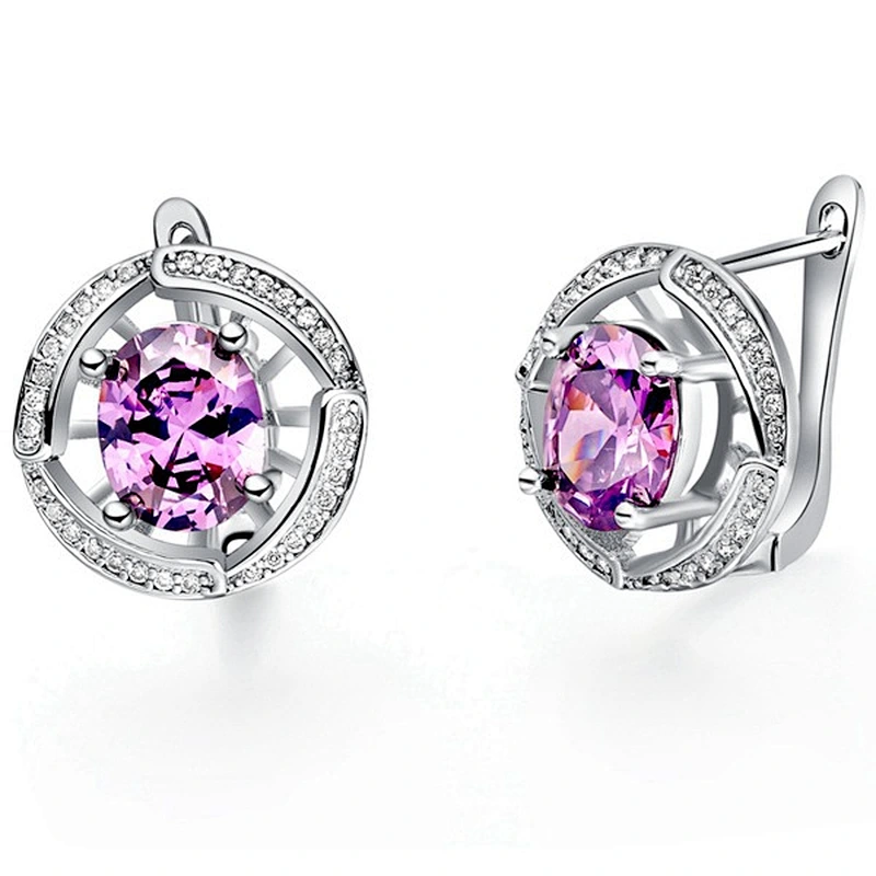 silver earrings crystal earrings large jewelry factory,OEM/ODM Jewelry Trade processing customized,Wholesale jewelry manufacturer