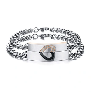 925 silver couple Bracelet large jewelry factory,OEM/ODM Jewelry Trade processing customized,Wholesale jewelry manufacturer