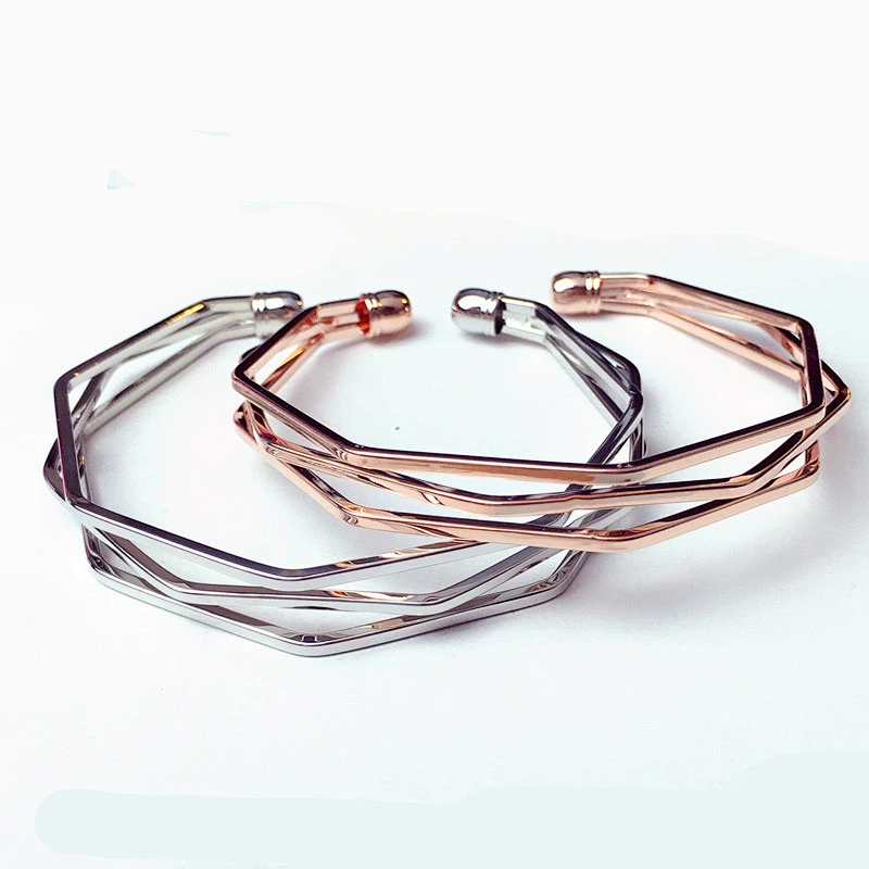 999 Sterling Silver irregular geometry Bracelet large jewelry factory,OEM/ODM Jewelry Trade processing customized,Wholesale jewelry manufacturer