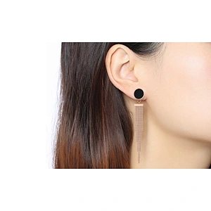 925 silver Tassel Earrings large jewelry factory,OEM/ODM Jewelry Trade processing customized,Wholesale jewelry manufacturer