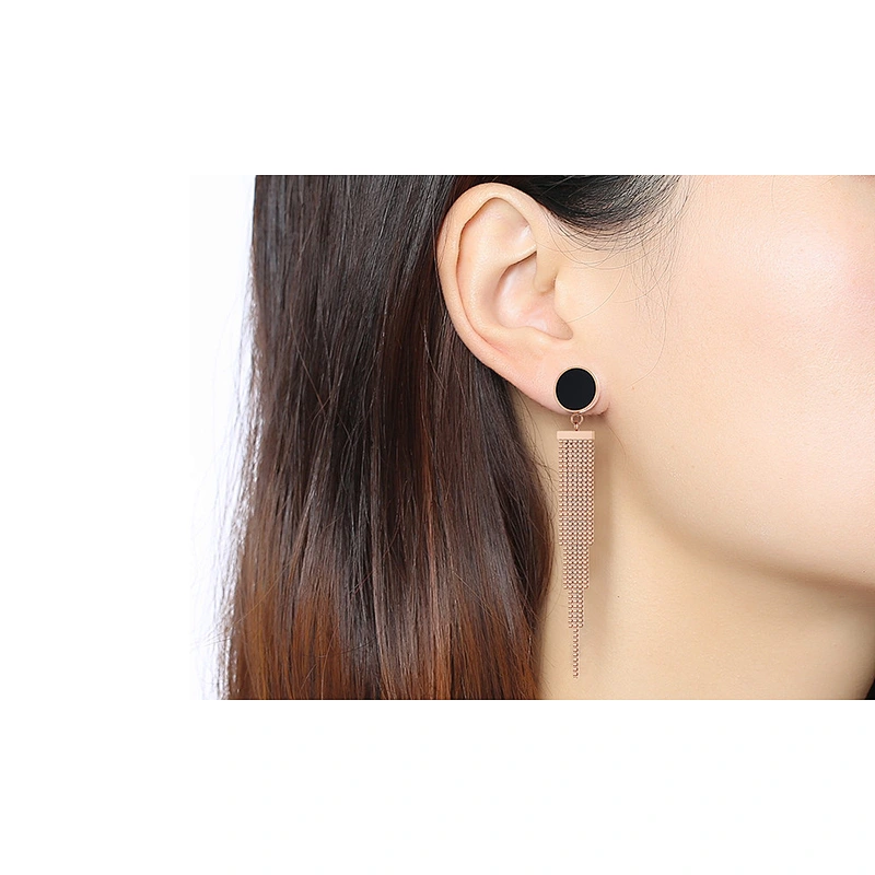 925 silver Tassel Earrings large jewelry factory,OEM/ODM Jewelry Trade processing customized,Wholesale jewelry manufacturer