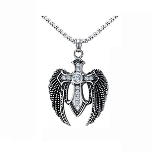 Angel Wing Pendant large jewelry factory,OEM/ODM Jewelry Trade processing customized,Wholesale jewelry manufacturer