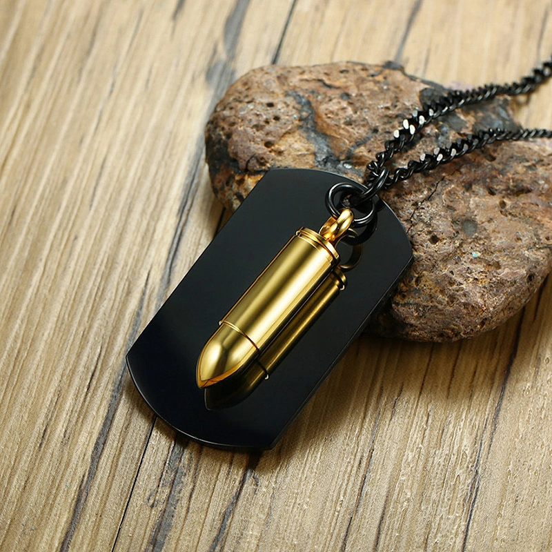 925 sterling silver Bullet Tag Pendant large jewelry factory,OEM/ODM Jewelry Trade processing customized,Wholesale jewelry manufacturer