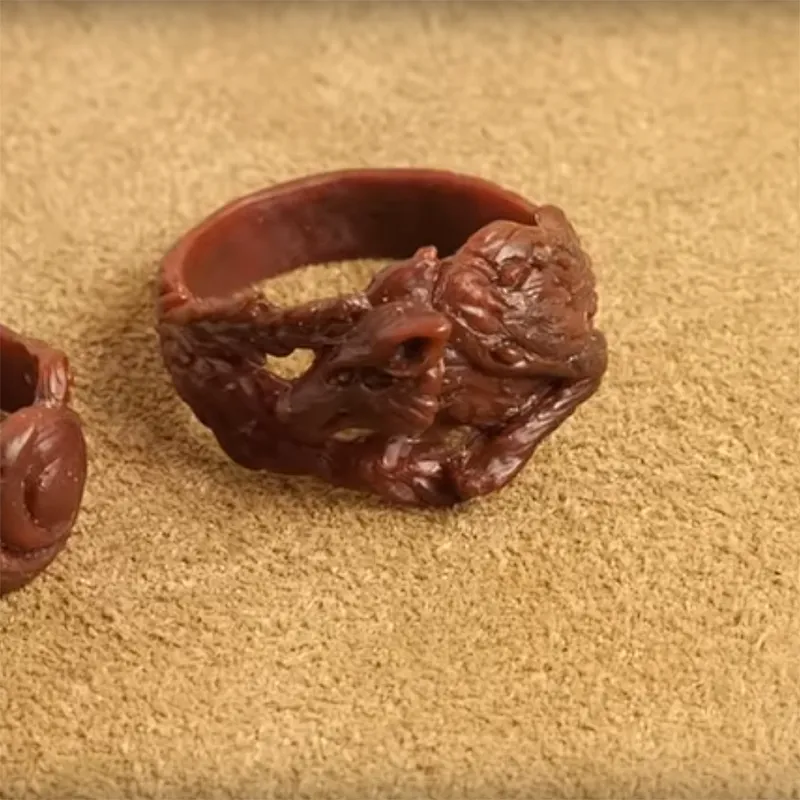 Ювелирное литьё. Часть 5: Изготовление восковки кольца 925 silver wolf ring