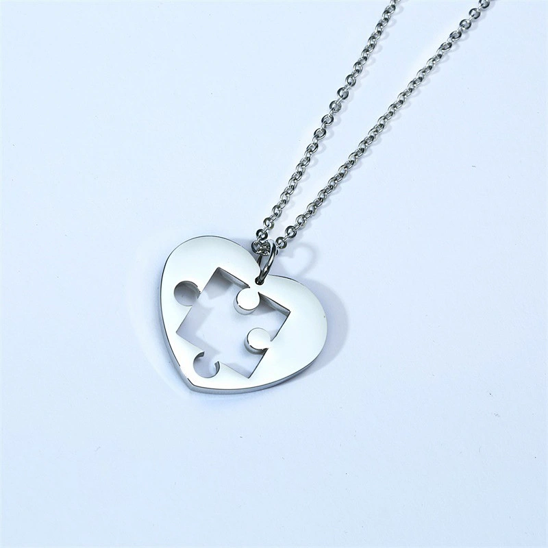 925 Silver Lovers heart-shaped pendant large jewelry factory,OEM/ODM Jewelry Trade processing customized,Wholesale jewelry manufacturer
