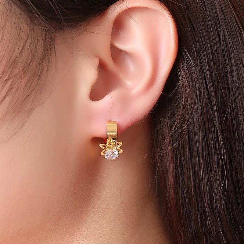 925 Silver Rose Earrings large jewelry factory,OEM/ODM Jewelry Trade processing customized,Wholesale jewelry manufacturer