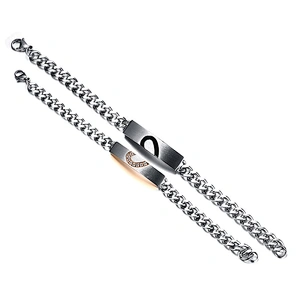 925 silver couple Bracelet large jewelry factory,OEM/ODM Jewelry Trade processing customized,Wholesale jewelry manufacturer