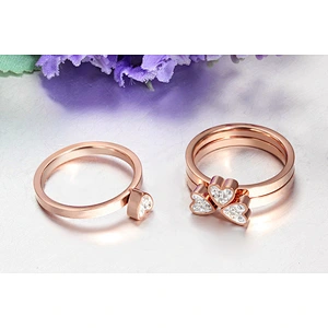 925 Silver Heart combination ring large jewelry factory,OEM/ODM Jewelry Trade processing customized,Wholesale jewelry manufacturer