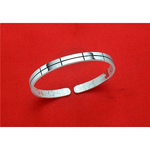 999 sterling silver square foot Silver Bracelet large jewelry factory,OEM/ODM Jewelry Trade processing customized,Wholesale jewelry manufacturer