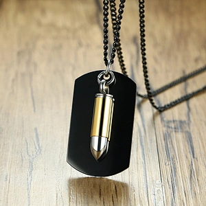 925 sterling silver Bullet Tag Pendant large jewelry factory,OEM/ODM Jewelry Trade processing customized,Wholesale jewelry manufacturer