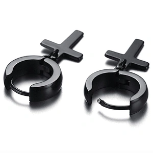925 Silver Cross Earrings large jewelry factory,OEM/ODM Jewelry Trade processing customized,Wholesale jewelry manufacturer