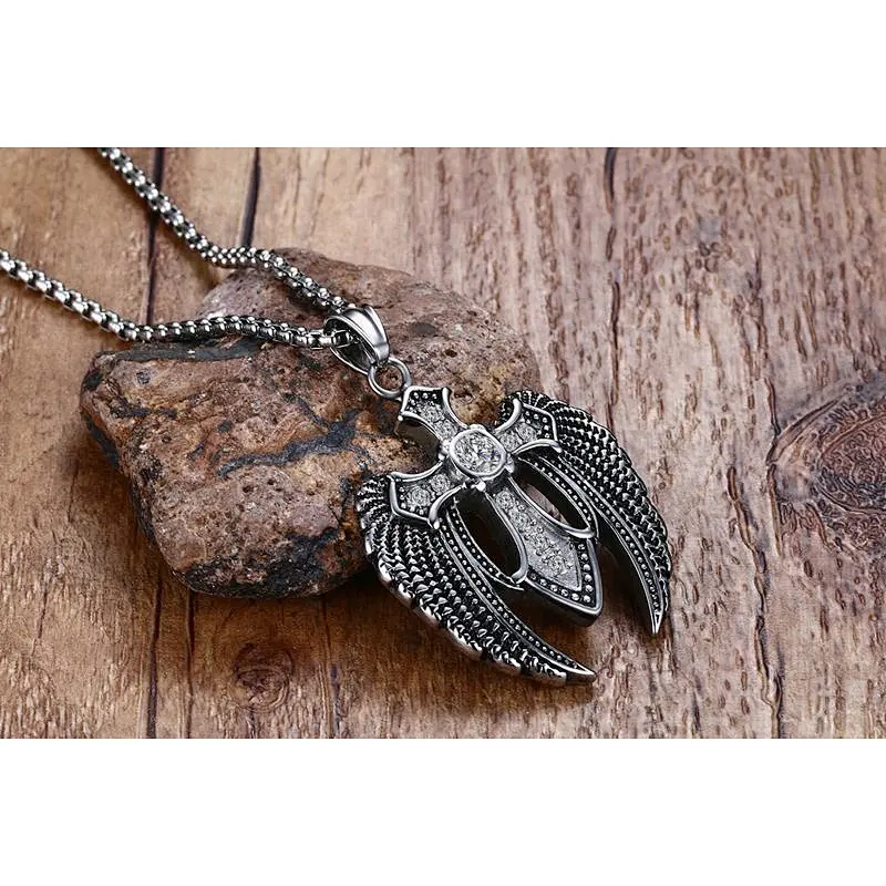 Angel Wing Pendant large jewelry factory,OEM/ODM Jewelry Trade processing customized,Wholesale jewelry manufacturer