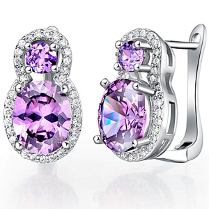 Crystal Earrings earrings for girls large jewelry factory,OEM/ODM Jewelry Trade processing customized,Wholesale jewelry manufacturer