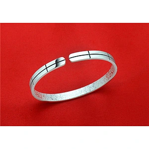 999 sterling silver square foot Silver Bracelet large jewelry factory,OEM/ODM Jewelry Trade processing customized,Wholesale jewelry manufacturer