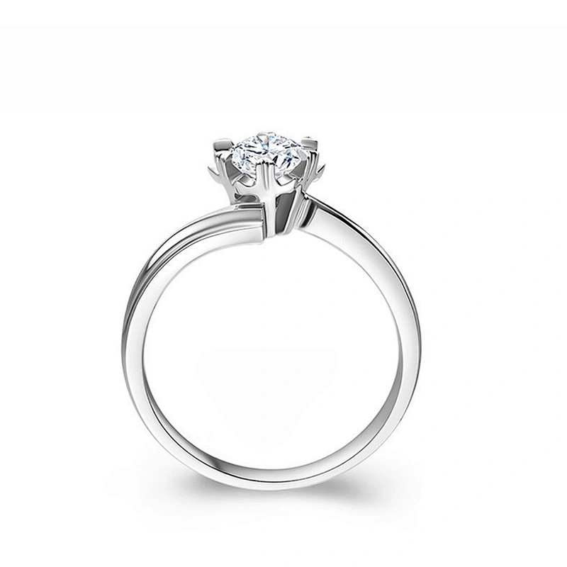 925 silver single stone engagement ring large jewelry factory,OEM/ODM Jewelry Trade processing customized,Wholesale jewelry manufacturer