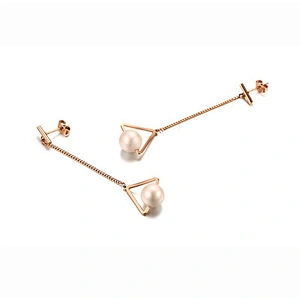 925 silver tassel Pearl Earrings large jewelry factory,OEM/ODM Jewelry Trade processing customized,Wholesale jewelry manufacturer