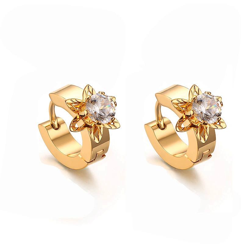925 Silver Rose Earrings large jewelry factory,OEM/ODM Jewelry Trade processing customized,Wholesale jewelry manufacturer