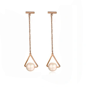 925 silver tassel Pearl Earrings large jewelry factory,OEM/ODM Jewelry Trade processing customized,Wholesale jewelry manufacturer