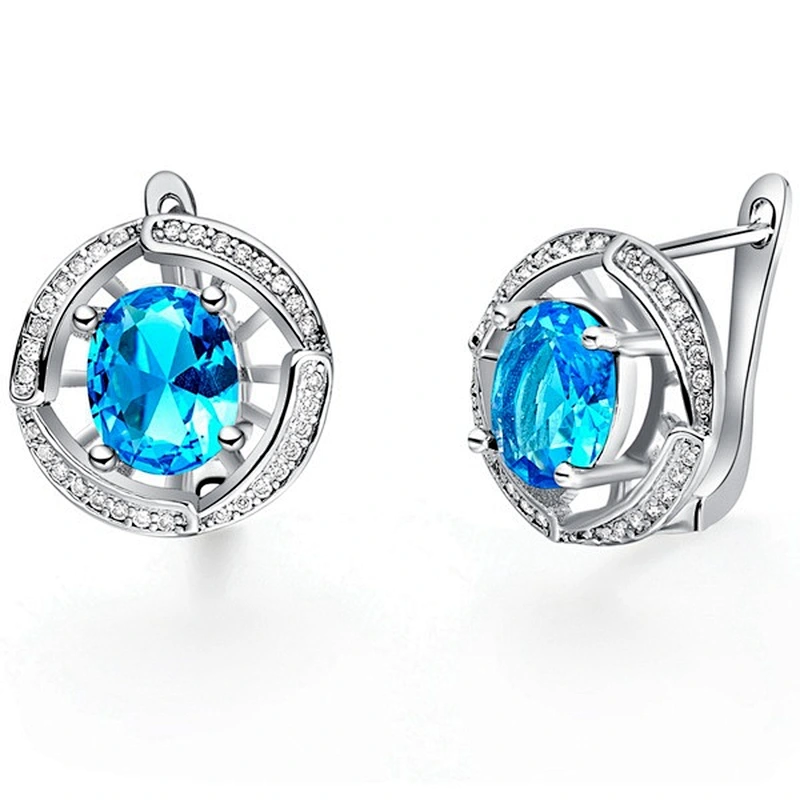 silver earrings crystal earrings large jewelry factory,OEM/ODM Jewelry Trade processing customized,Wholesale jewelry manufacturer