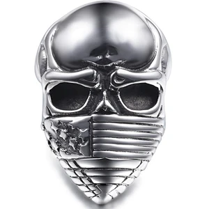 American flag 925 Silver Human skeleton  large jewelry factory,OEM/ODM Jewelry Trade processing customized,Wholesale jewelry manufacturer