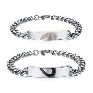 925 silver couple Bracelet large jewelry factory,OEM/ODM Jewelry Trade processing customized,Wholesale jewelry manufacturer