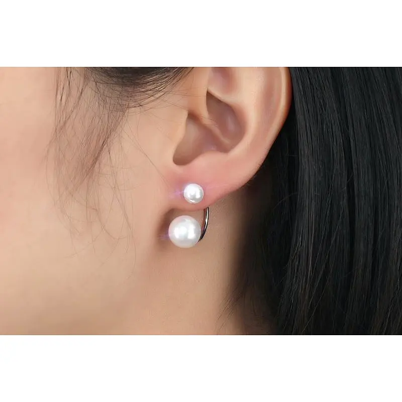 925 Silver Pearl Earrings large jewelry factory,OEM/ODM Jewelry Trade processing customized,Wholesale jewelry manufacturer