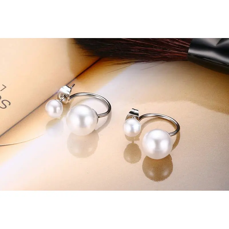 925 Silver Pearl Earrings large jewelry factory,OEM/ODM Jewelry Trade processing customized,Wholesale jewelry manufacturer