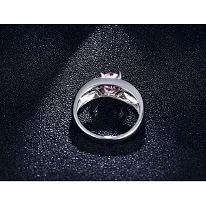 925 purple main stone ring large jewelry factory,OEM/ODM Jewelry Trade processing customized,Wholesale jewelry manufacturer