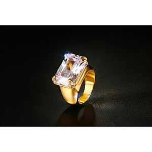 Rectangle main stone ring large jewelry factory,OEM/ODM Jewelry Trade processing customized,Wholesale jewelry manufacturer