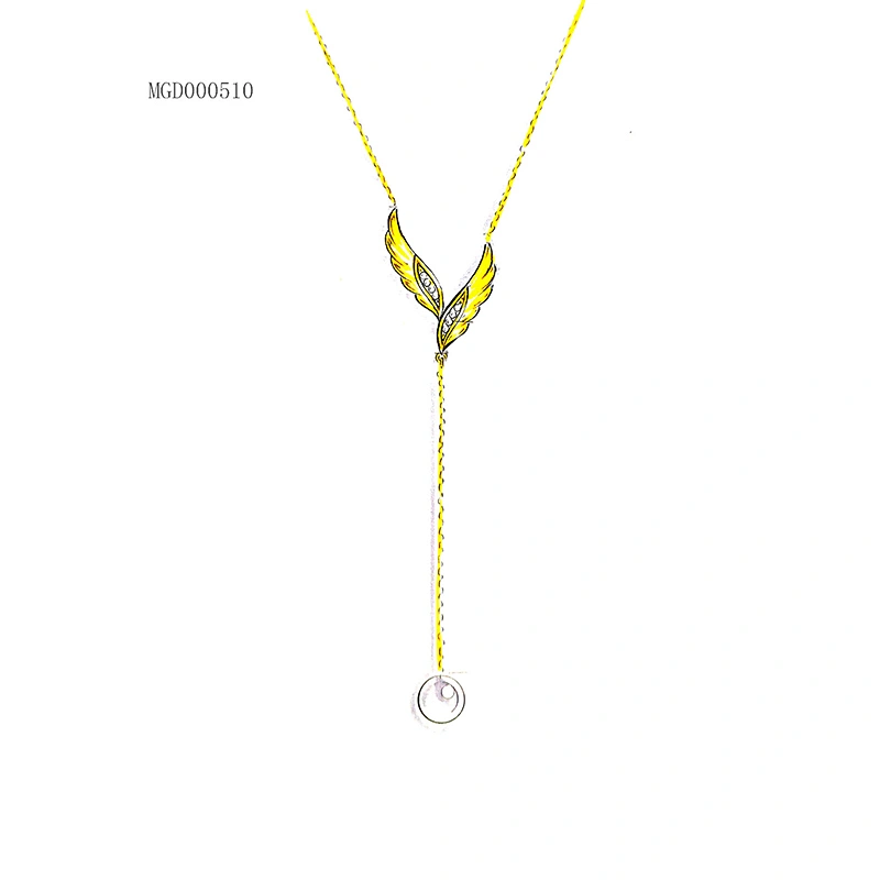 Original design Wing Necklace Jewelry large jewelry factory,OEM/ODM Jewelry Trade processing customized,Wholesale jewelry manufacturer