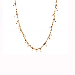 Pearl Necklace Copper jewelry large jewelry factory,OEM/ODM Jewelry Trade processing customized,Wholesale jewelry manufacturer