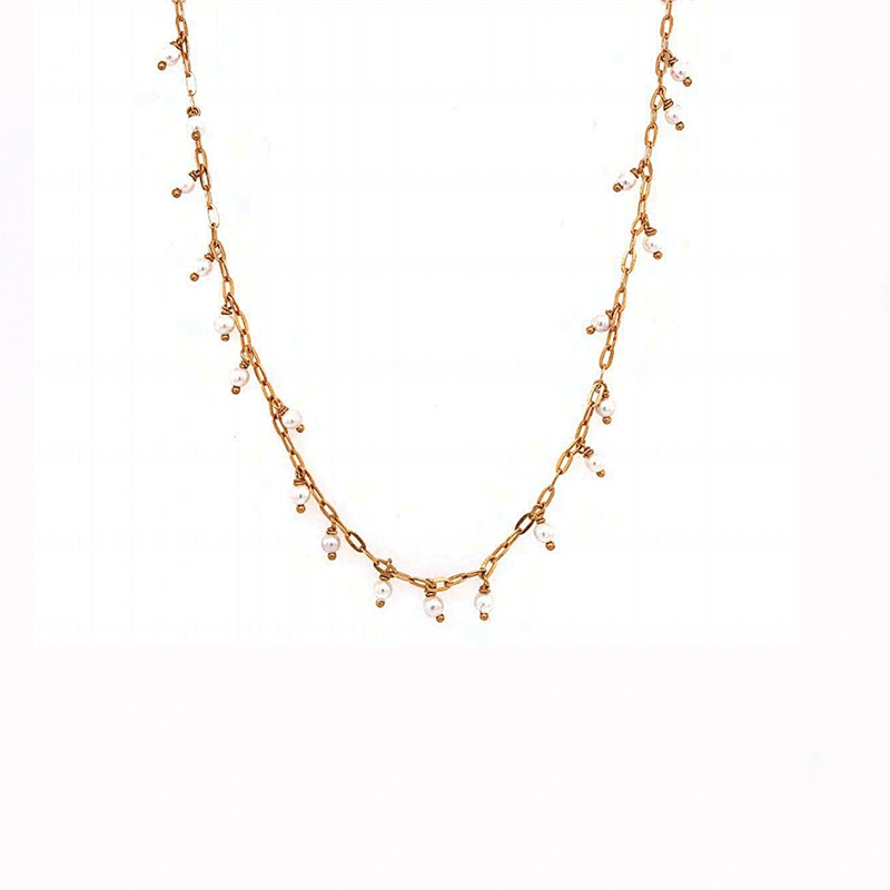 Pearl Necklace Copper jewelry large jewelry factory,OEM/ODM Jewelry Trade processing customized,Wholesale jewelry manufacturer