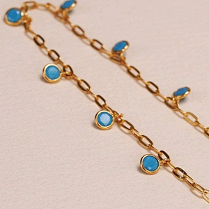 Sapphire Necklace large jewelry factory,OEM/ODM Jewelry Trade processing customized,Wholesale jewelry manufacturer