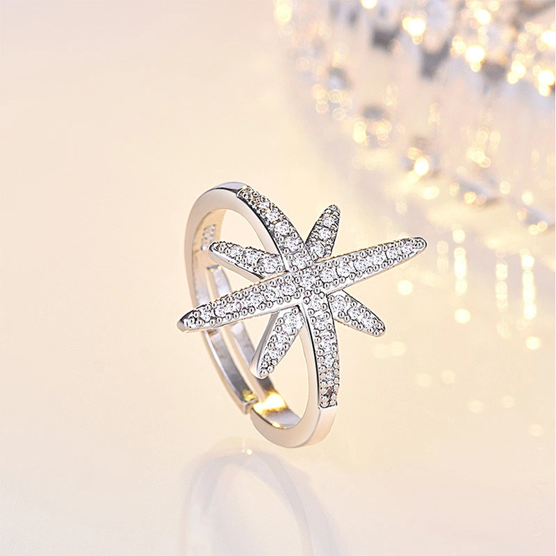 Fashion style, atmosphere, all kinds of characters, stars, snowflakes, stars, diamonds, rings, copper jewelry processing large jewelry factory,OEM/ODM Jewelry Trade processing customized,Wholesale jewelry manufacturer
